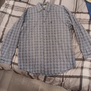 Wrangler X George Strait Cowboy Cut Collection Mens Button Down Shirt Size M NEW